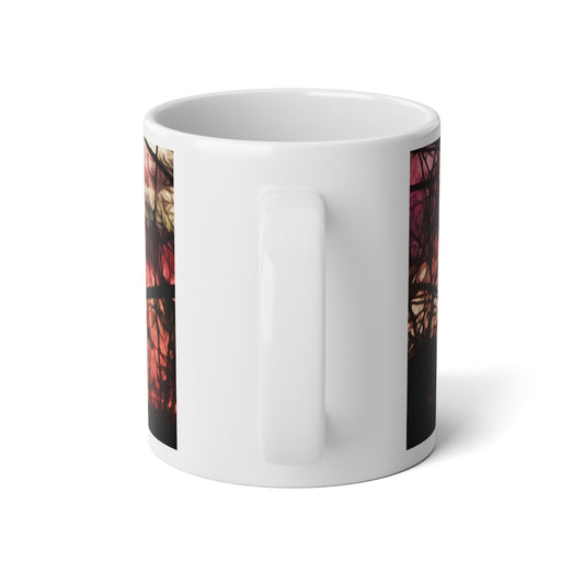 October Sunset Jumbo Mug, Bold Coffee Cup for Nature Lovers, Oversized Mug for Warm Beverages, Gift for Outdoor Enthusiasts, Cozy Vibe