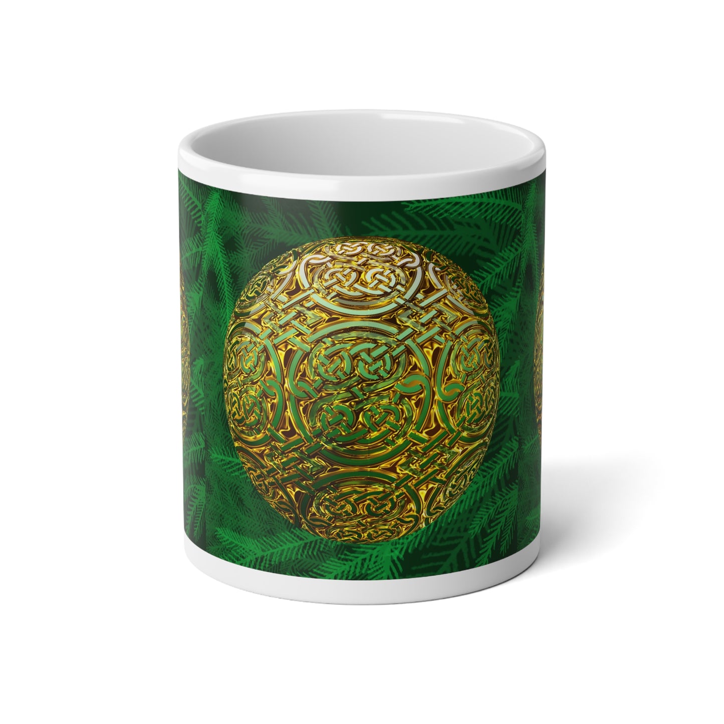 Celtic Knot Orb Jumbo Mug — 20oz Coffee Cup