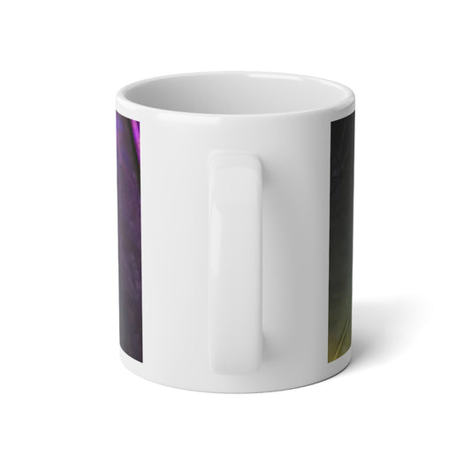20oz Jumbo Mug — Colorful Holiday String Lights Coffee Cup