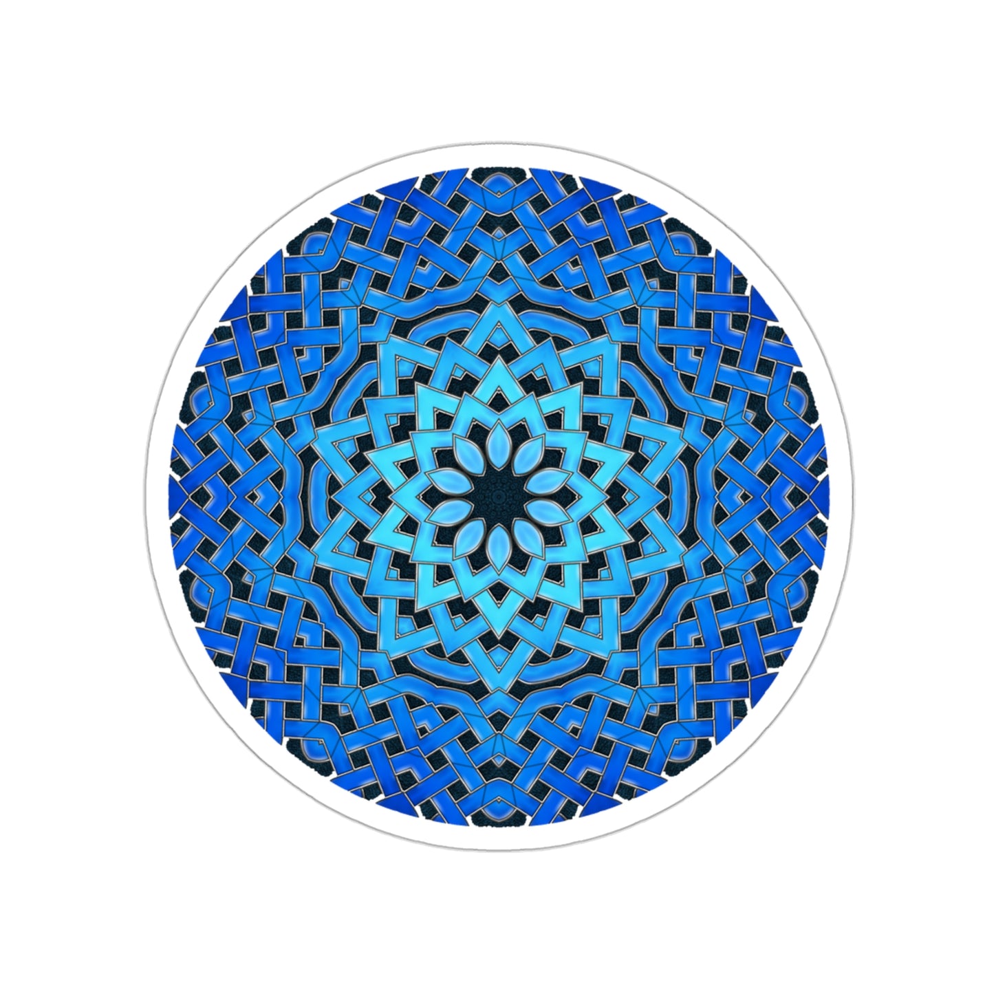 Blue Celtic Star Kiss-Cut Stickers