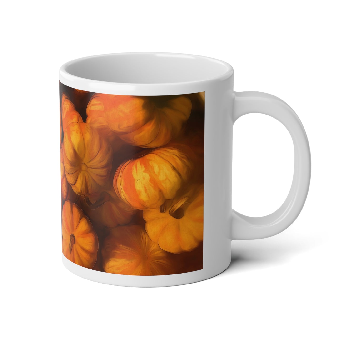 Pumpkin Spice Jumbo Mug, Cozy Fall Coffee Cup, Autumn Decor, Halloween Gift, Pumpkin Lover Mug, 20oz Ceramic