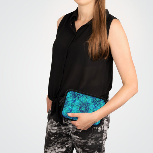 Blue Ice Kaleidoscope Laptop Sleeve