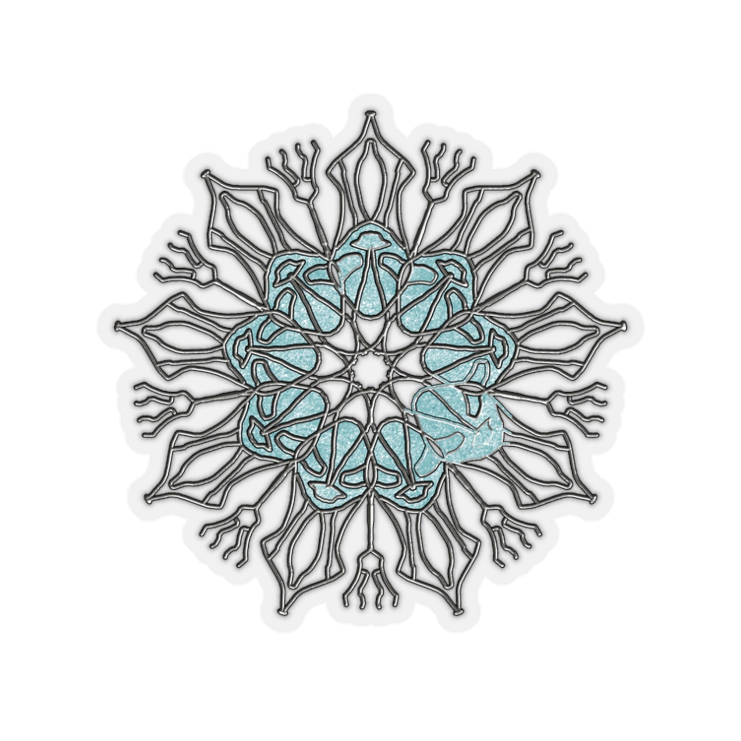 Snowflake Mandala Kiss-Cut Stickers