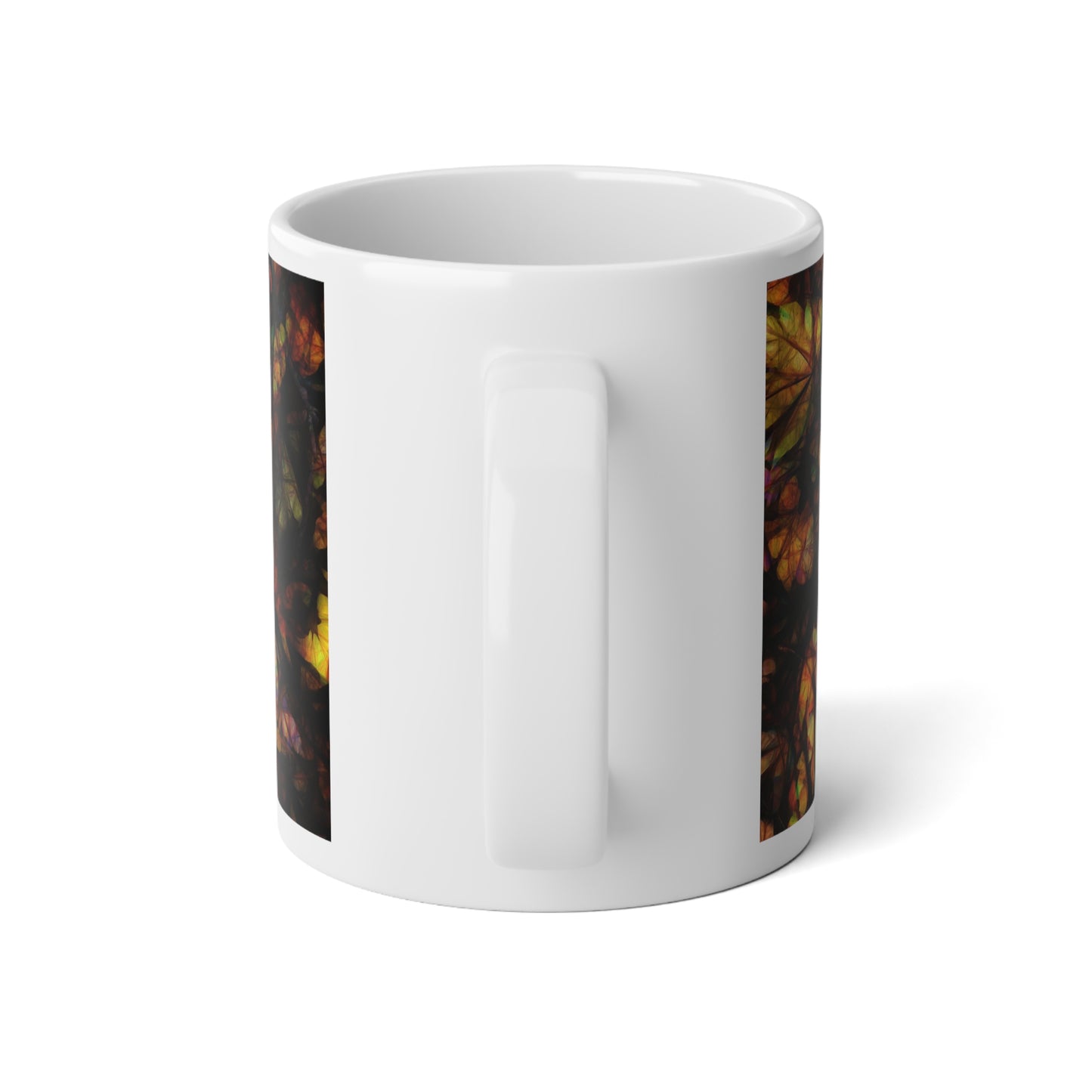 Late October Leaves Jumbo Mug - Perfect for Fall, Coffee Lover Gift, Cozy Home Decor, Thanksgiving, Hot Beverage Essentials, Unique Drinkware
