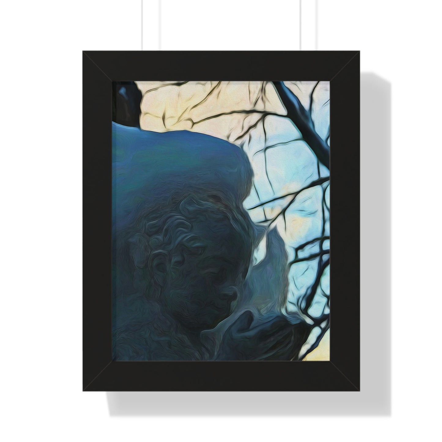 Angel On My Tree Framed Vertical Poster
