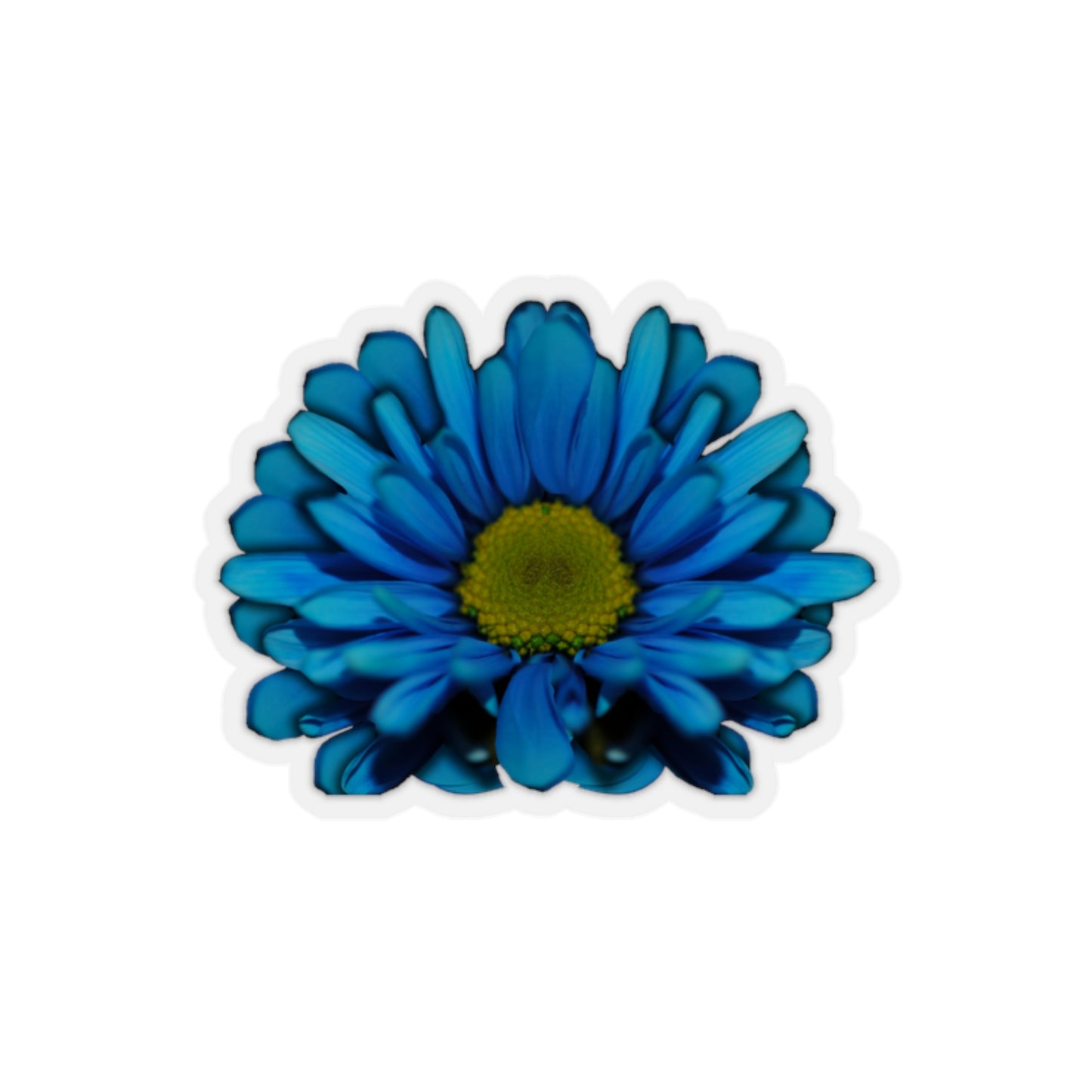 Blue Daisy Kiss-Cut Stickers