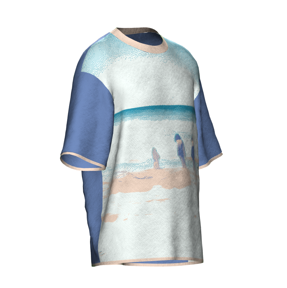 Family Dreams Of Hawaii Crew Neck Knit Shortsleeve Sweater