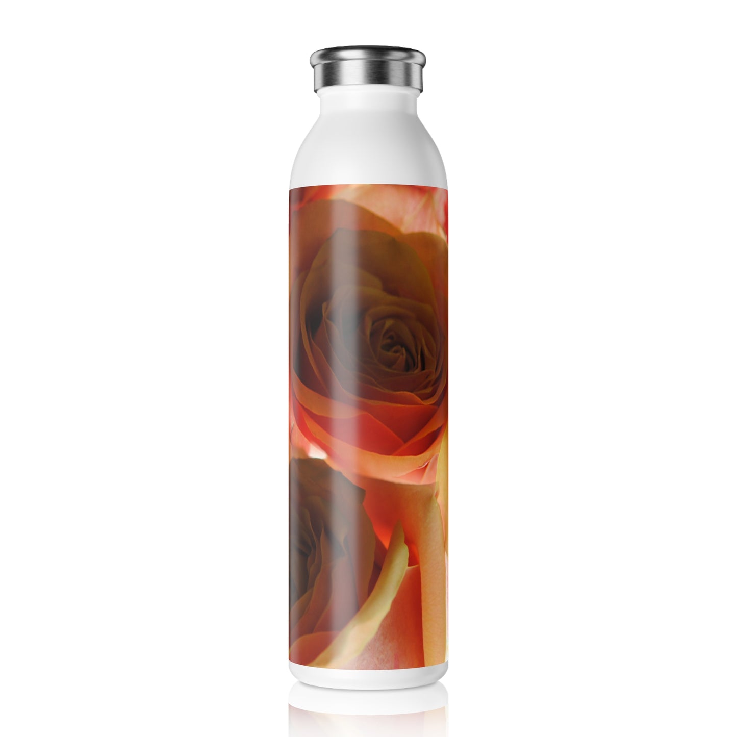 Pastel Pink and Orange Roses Slim Water Bottle with Rose Design, Eco-Friendly Hydration Container, Perfect Gift for Flower Lovers, Stylish Hydration on the [...]