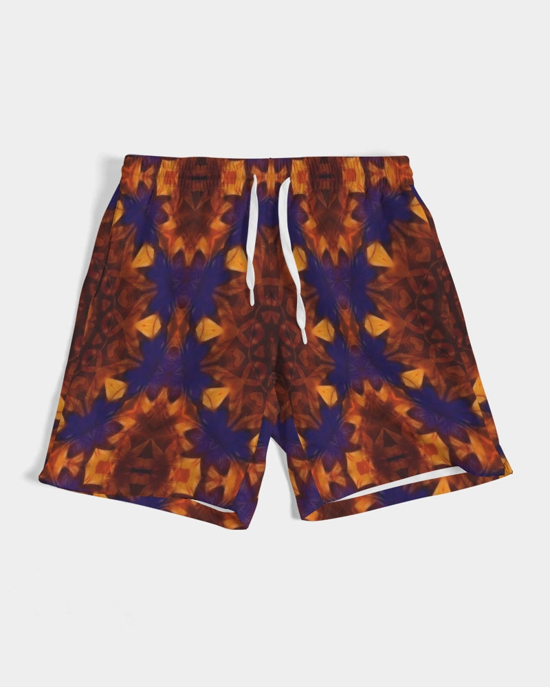 Blue Orange Red Kaleidoscope Men's All-Over Print Swim Trunk