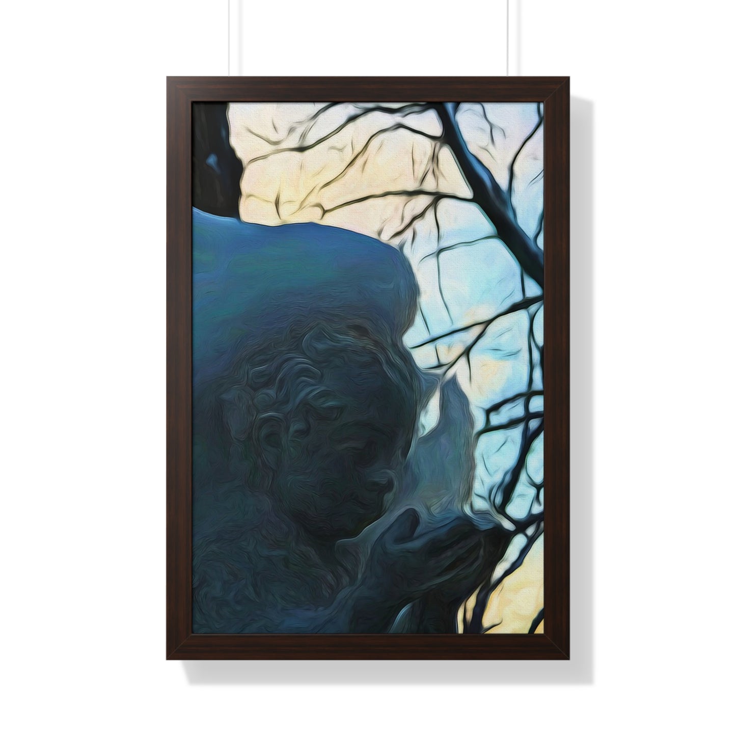 Angel On My Tree Framed Vertical Poster