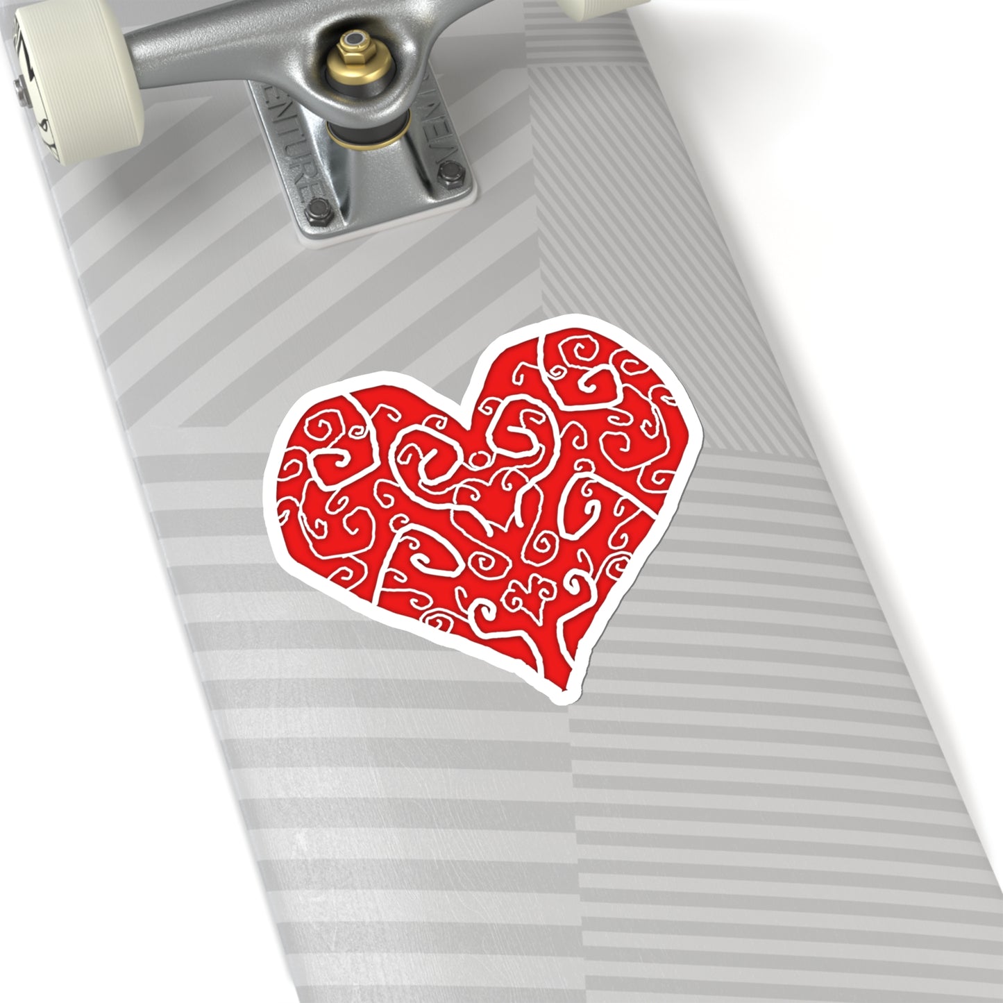 Heart Swirls Kiss-Cut Stickers