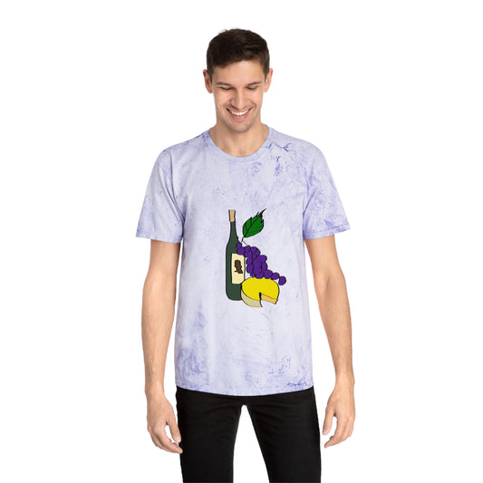 Wine and Cheese Unisex Color Blast T-Shirt