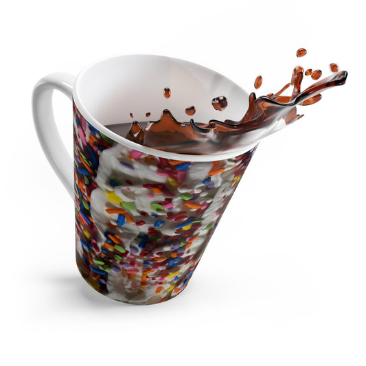 Rainbow Sprinkles on Whipped Cream Latte Mug