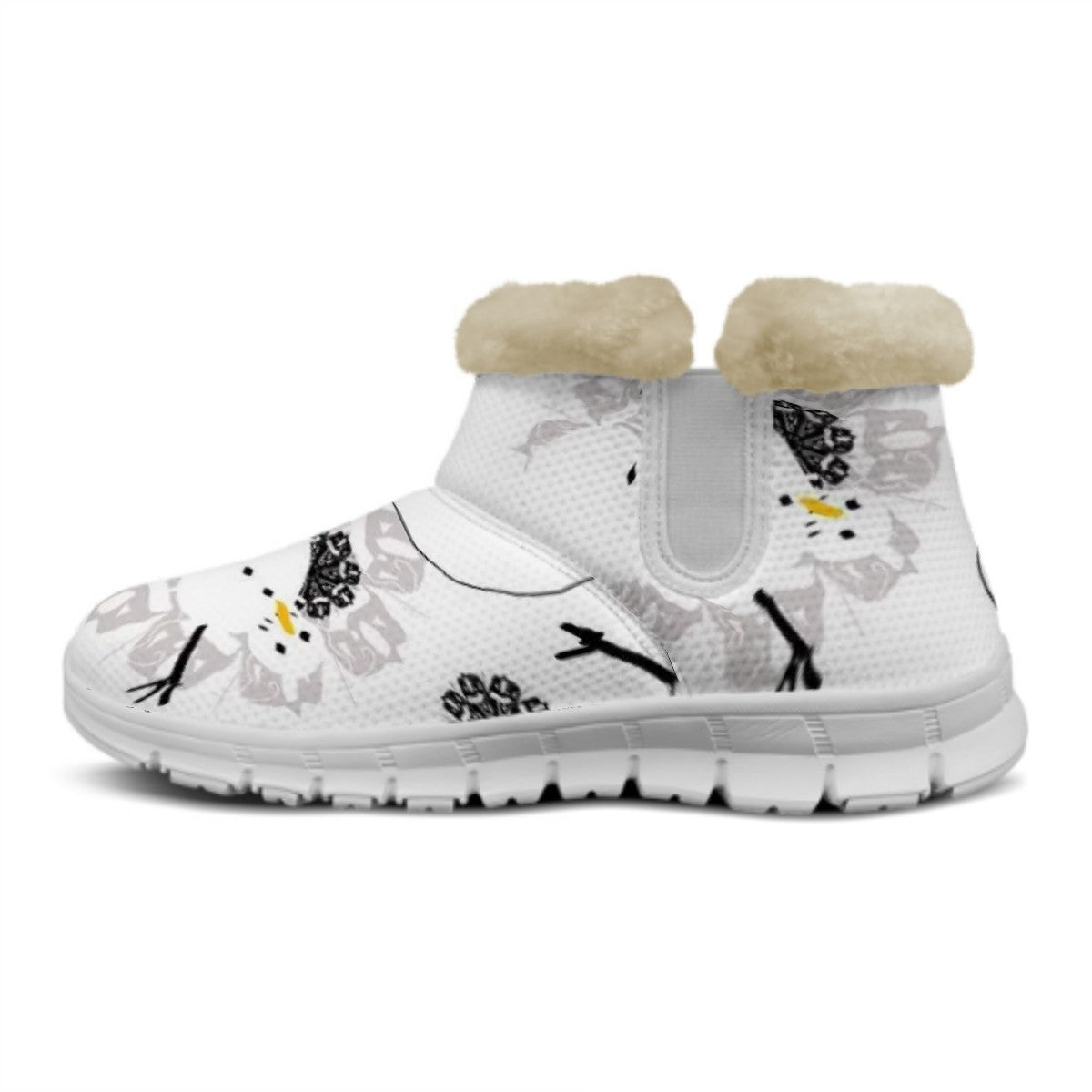 Snow Boots Snowman Pattern
