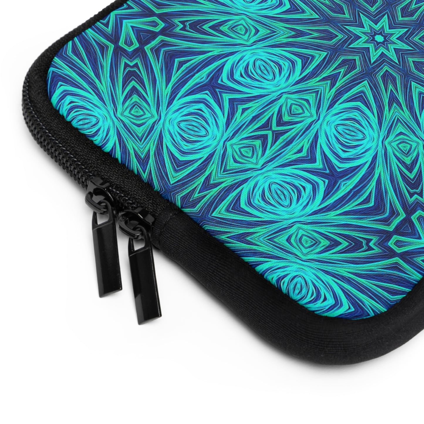 Blue Ice Kaleidoscope Laptop Sleeve