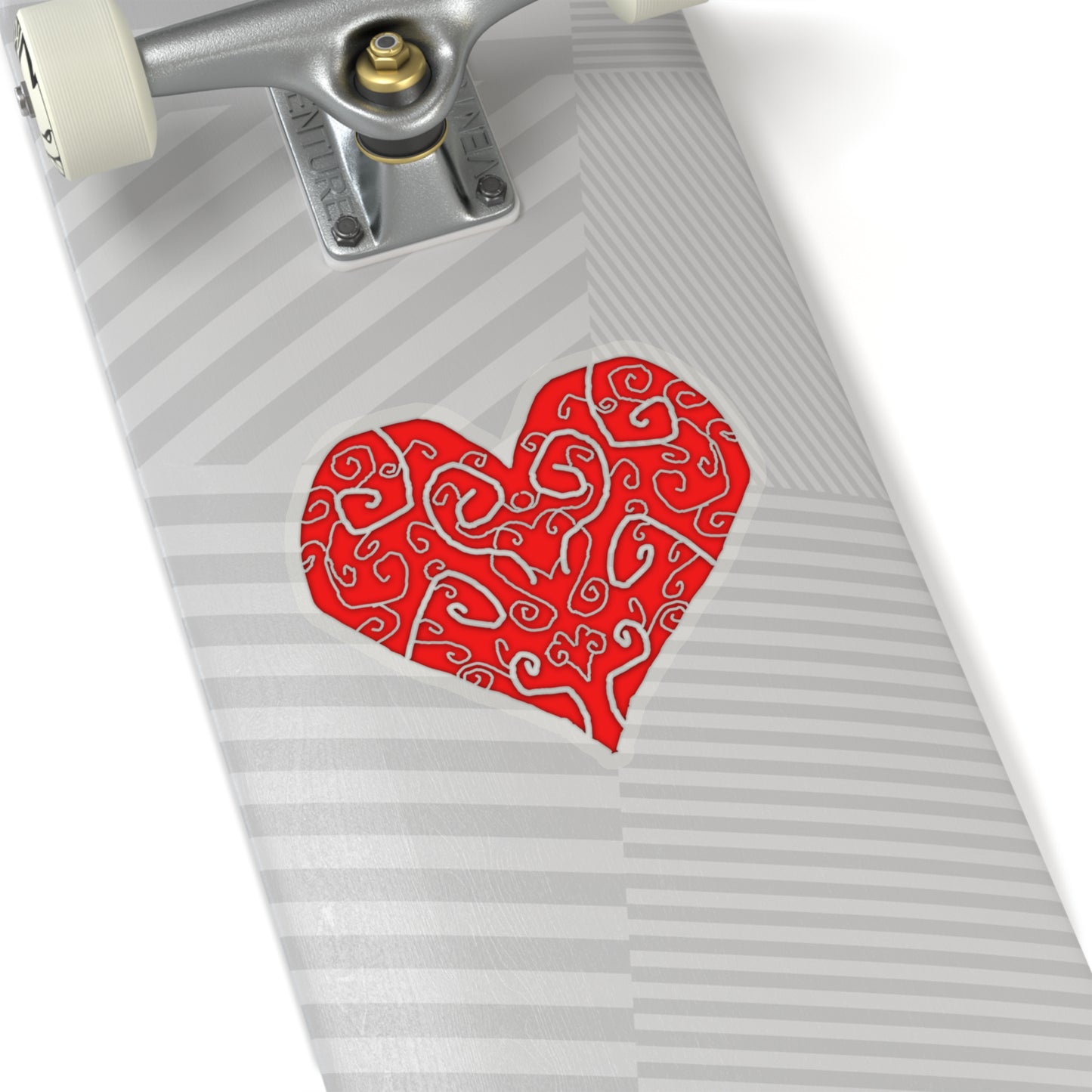 Heart Swirls Kiss-Cut Stickers