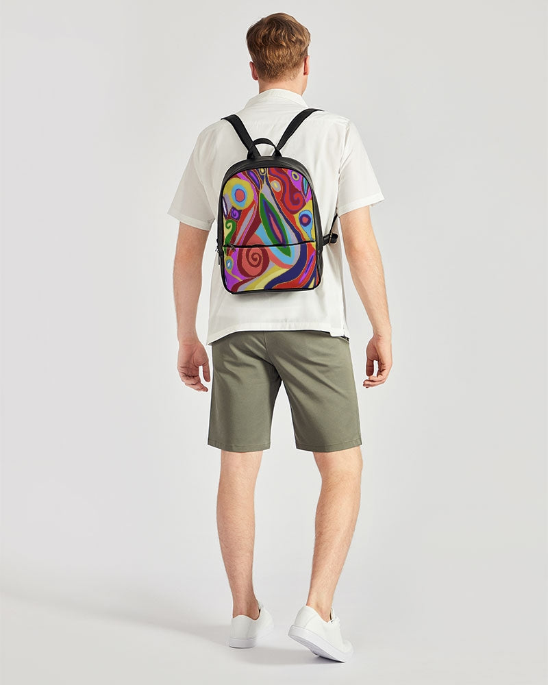May Afternoon Classic Faux Leather Backpack