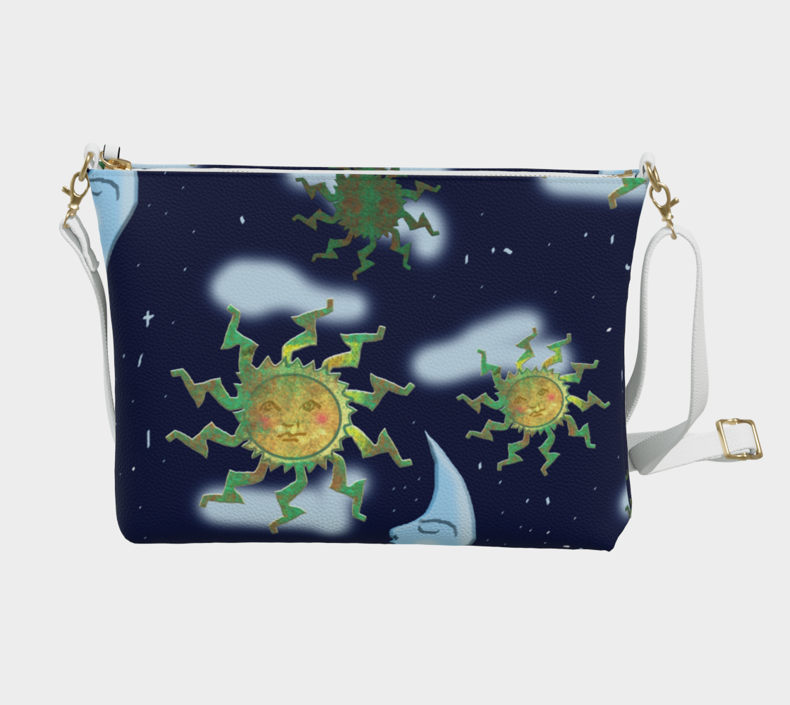 Antique Sun Vegan Crossbody Purse