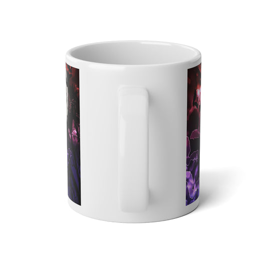 Mystical Bokeh Light Bat Print Jumbo Mug | 20oz | Halloween Decor, Gift for Bat Lovers, Coffee Lover's Gift, Witchy Mug, Gothic Kitchenware