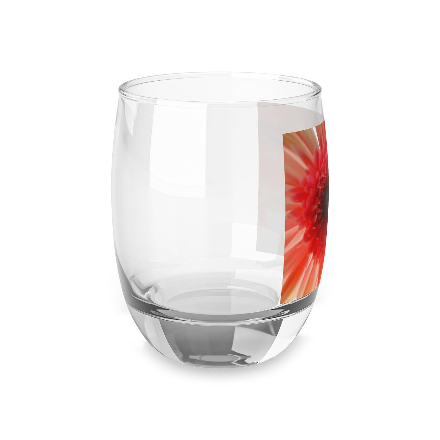 Ethereal Pink Daisy Whiskey Glass