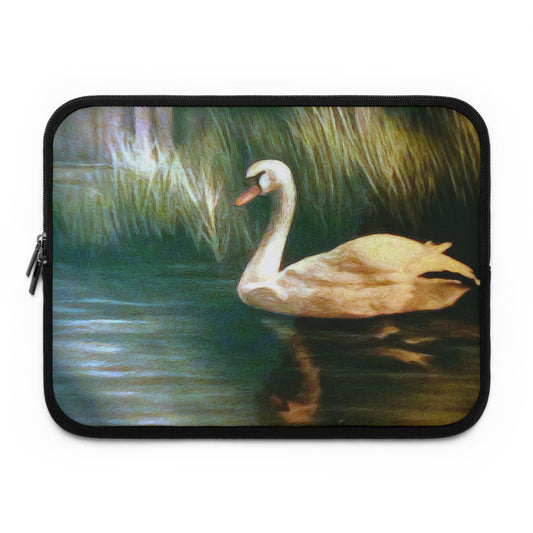 Swan Painting Laptop Sleeve