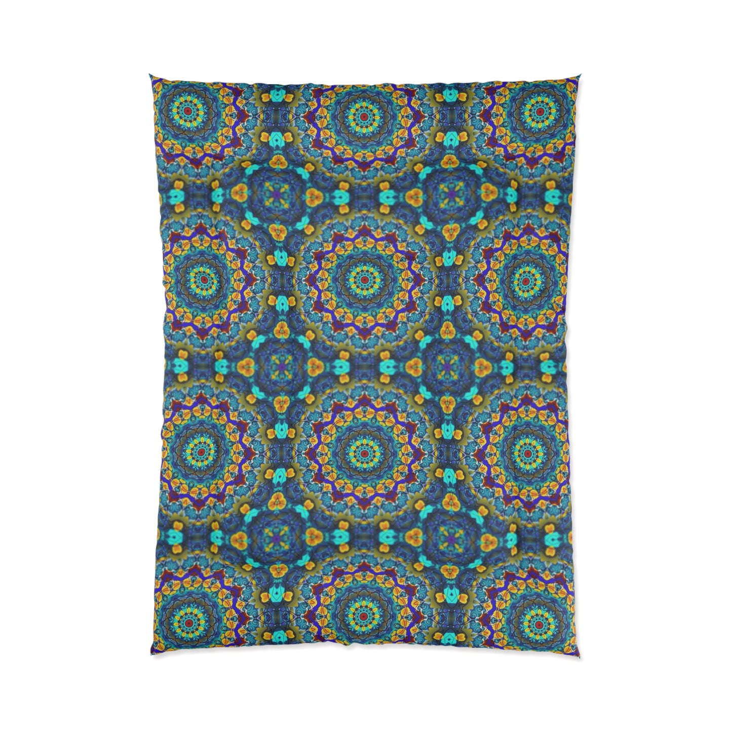 Bohemian Mandala Comforter — Colorful Kaleidoscope Bedding