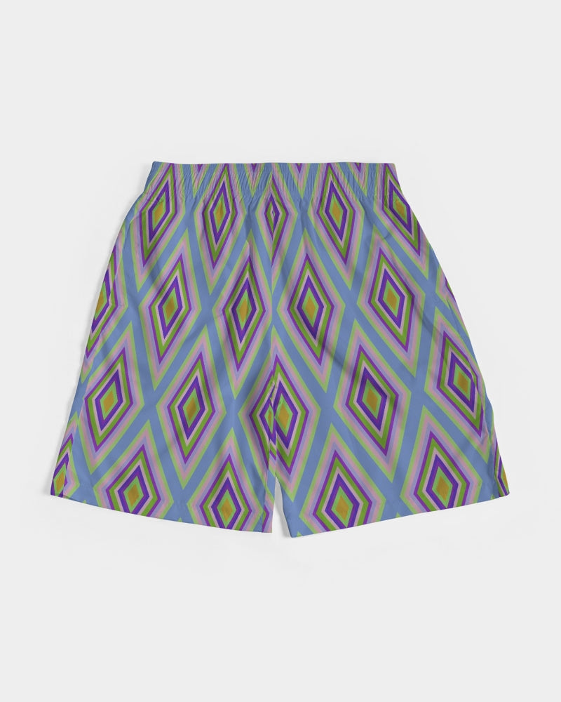 Colorful diamonds Variation 2 Men's All-Over Print Jogger Shorts