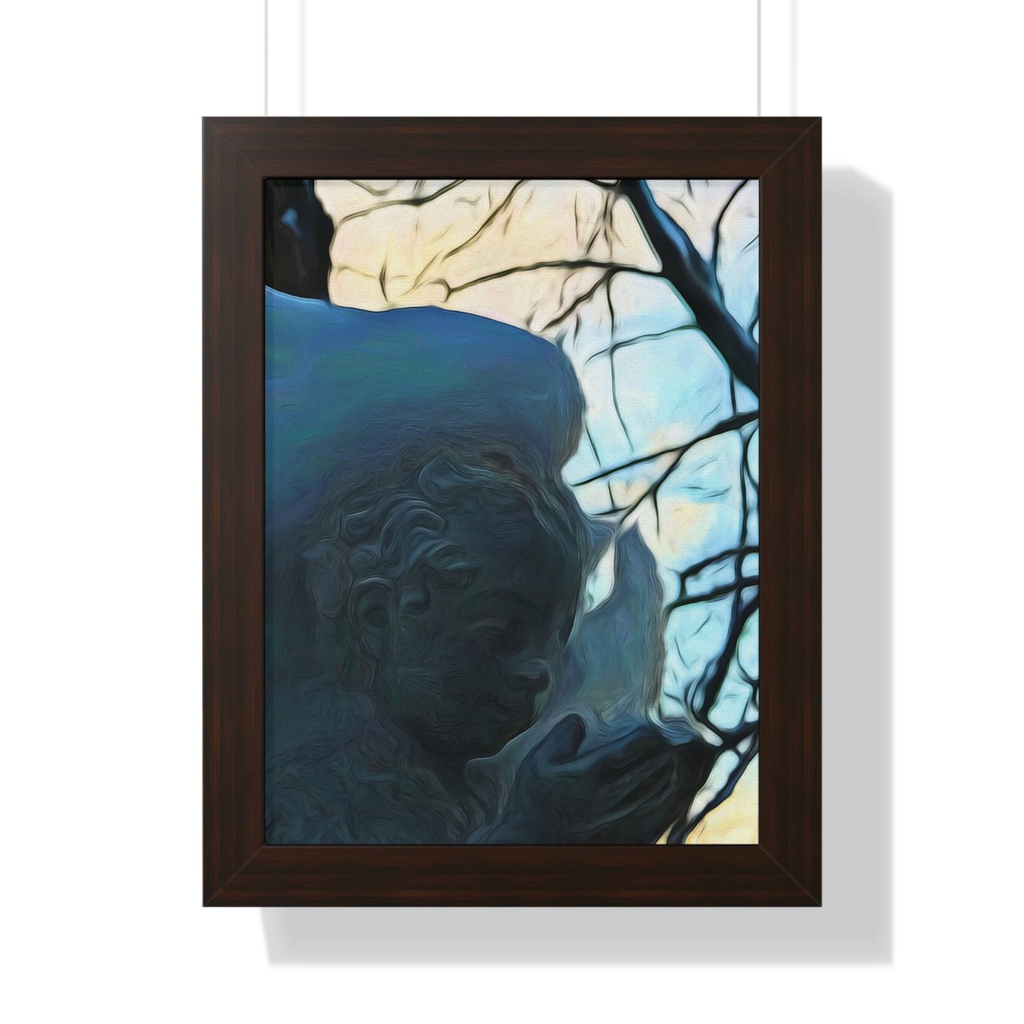 Angel On My Tree Framed Vertical Poster