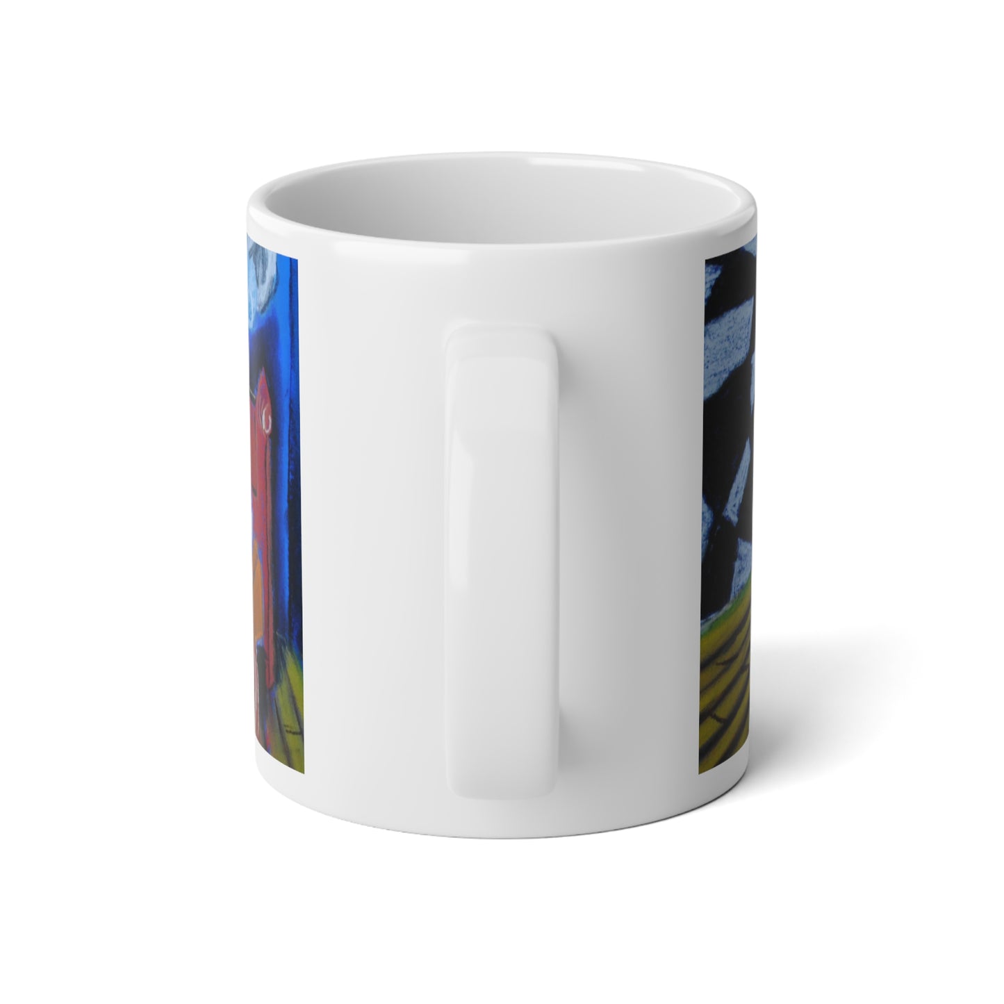 Tell Tale Heart  20oz Jumbo Mug - Colorful Abstract Design for Coffee Lovers