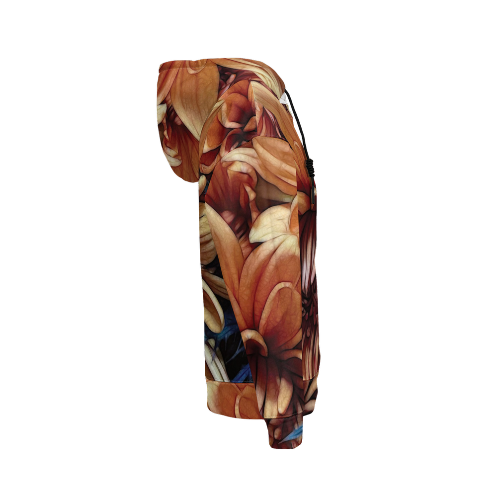 October Flowers 8 Women's Relaxed Fit Hoodie-Super Heavy 375g