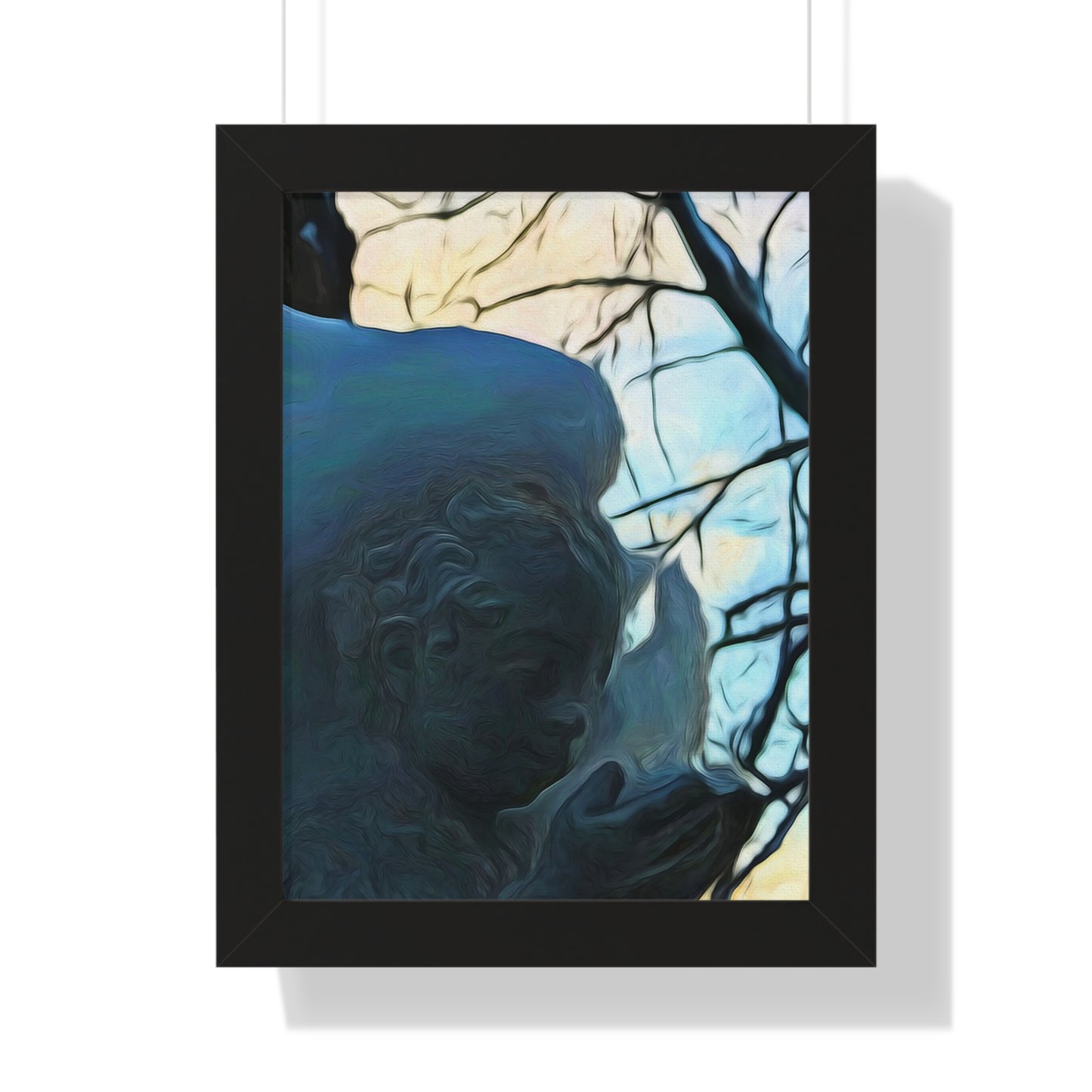 Angel On My Tree Framed Vertical Poster