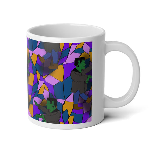 Frankenstein Jumbo Mug - 20oz, Retro Art, Unique Gift, Coffee Lover, Halloween Decor, Collectible Drinkware
