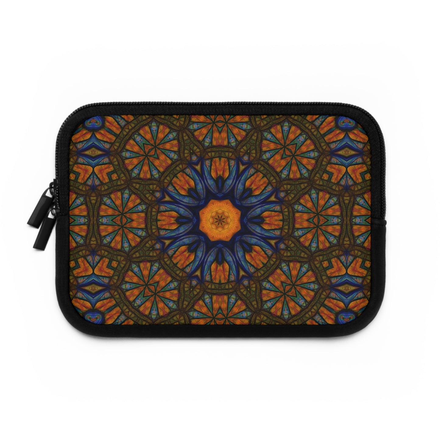 Blue Orange Sketchy Kaleidoscope Laptop Sleeve