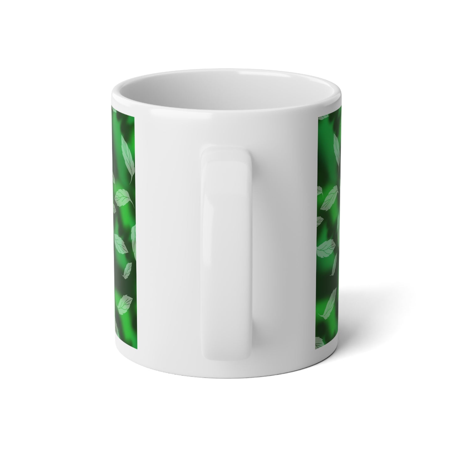 Eco-Friendly Green Leaf Jumbo Mug - Perfect for Tea Lovers, Coffee Drinkers, Nature Home Decor, Housewarming Gift, Sustainable Living
