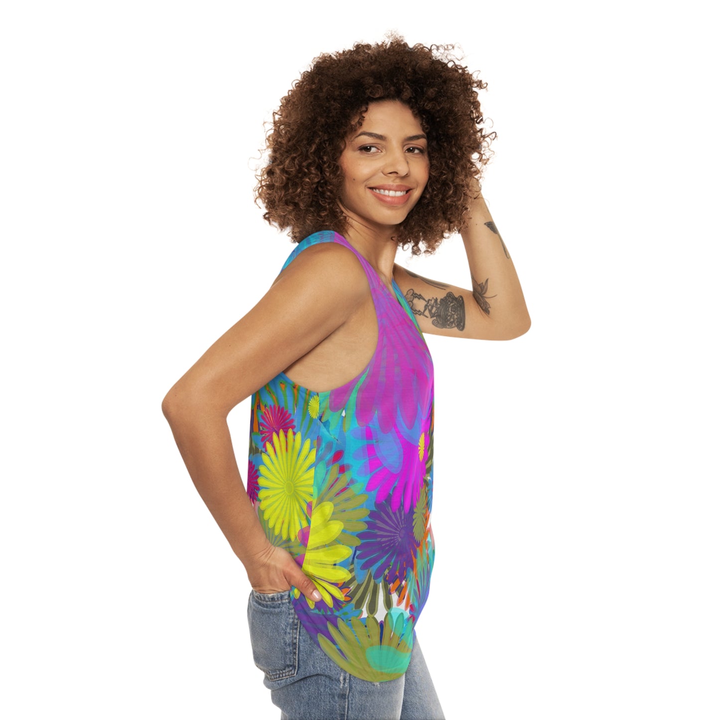 Daisy Festival Unisex Tank Top (AOP)