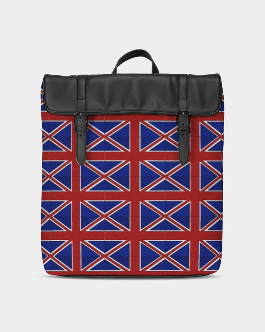 British Flag Pattern Casual Flap Backpack