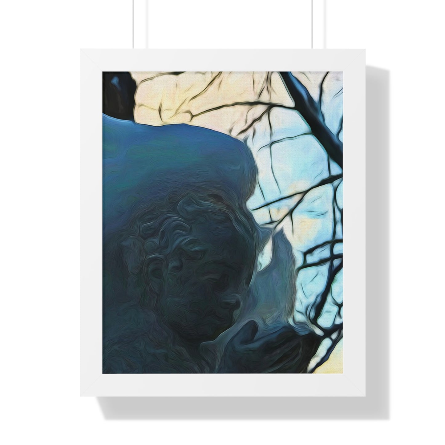 Angel On My Tree Framed Vertical Poster