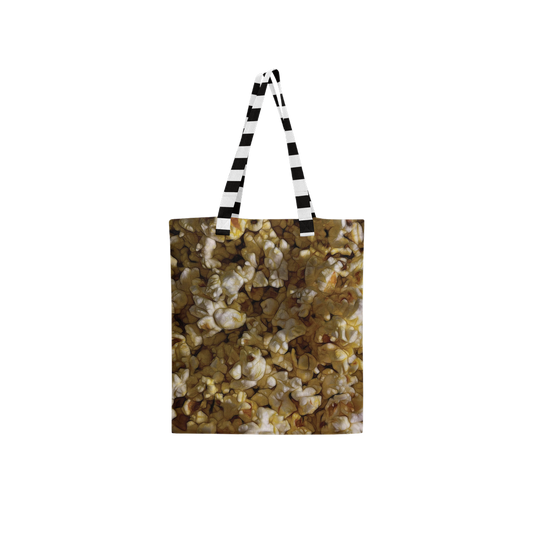Buttered Popcorn Large City Tote Bag Lined with Inside Pocket – Linen Like Fabric