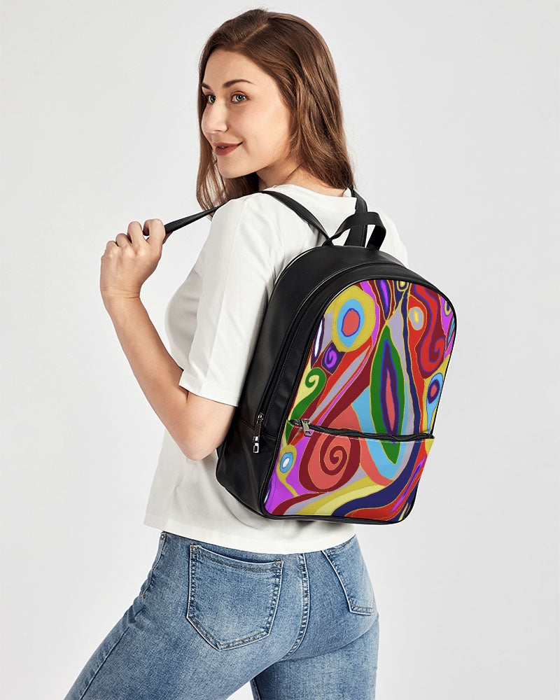 May Afternoon Classic Faux Leather Backpack