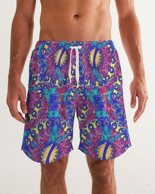 Caribbean Grafitti Men's All-Over Print Swim Trunk
