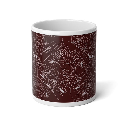 Spooky Spiderweb Jumbo Mug | Halloween Coffee Cup, Tea Mug, Gift for Her, Dark Academia Decor, 20oz Beverage Container