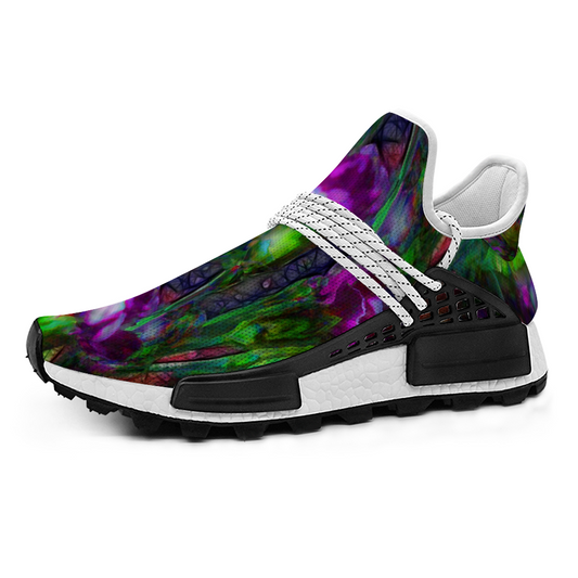 Abstract Pink Carnations Custom Unisex Mid Top Breathable Non-slip Sneakers