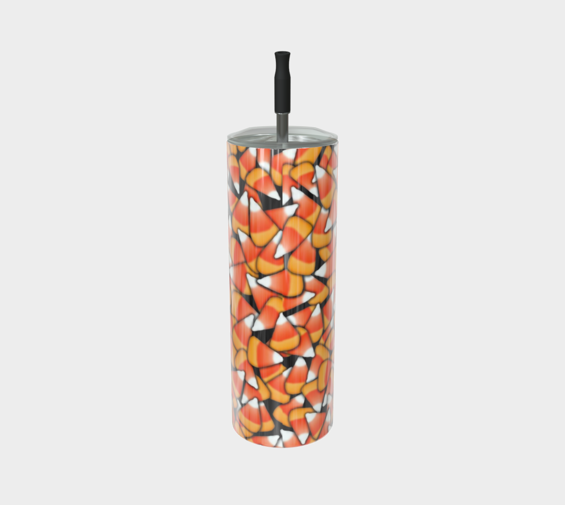 Candy Corn Pattern Stainless Steel Tumbler