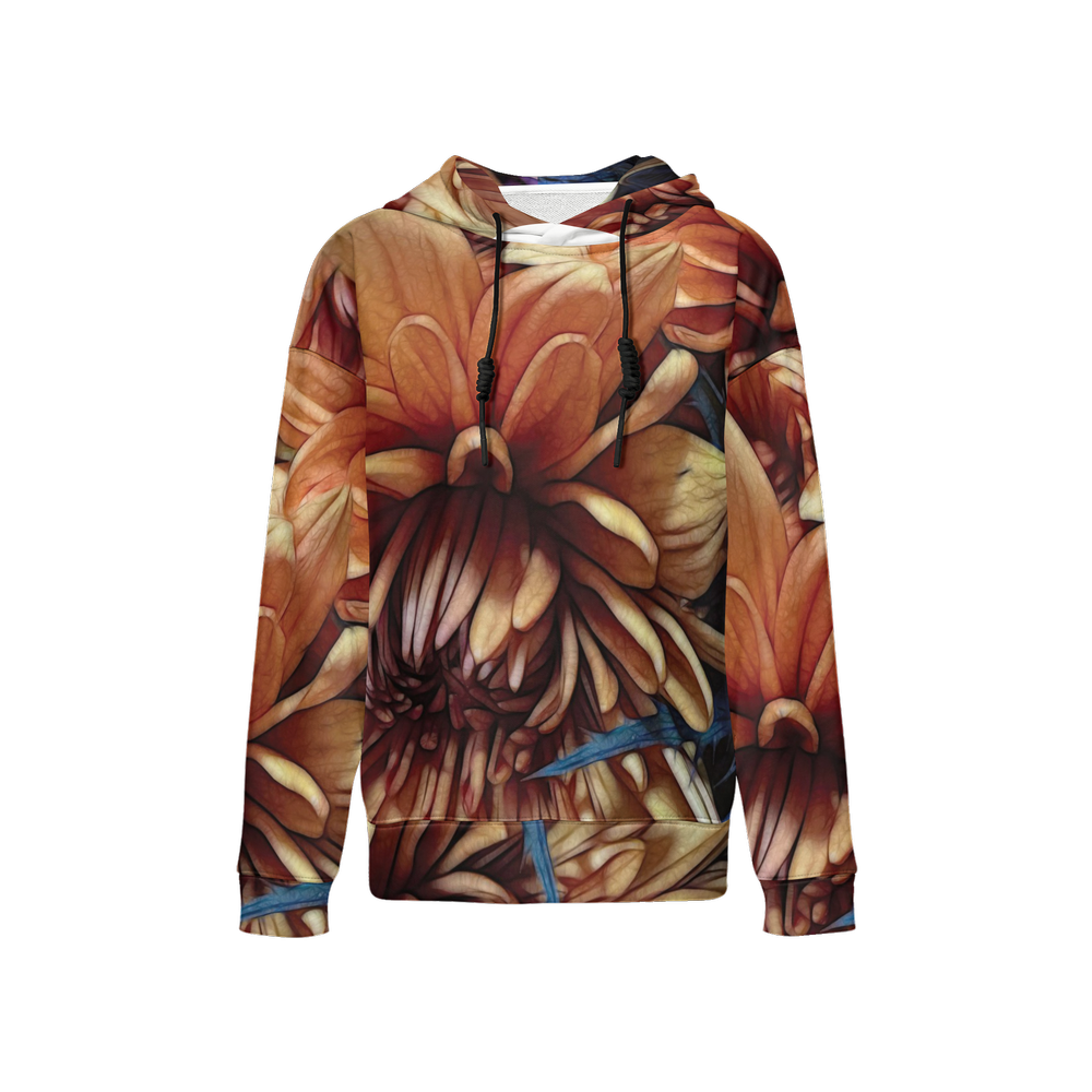 October Flowers 8 Women's Relaxed Fit Hoodie-Super Heavy 375g