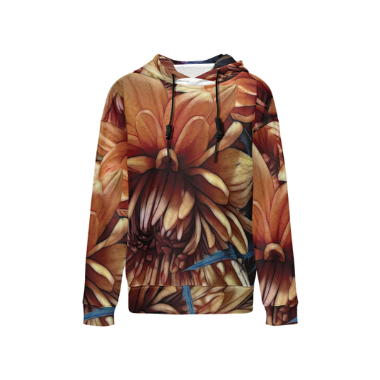 October Flowers 8 Women's Relaxed Fit Hoodie-Super Heavy 375g