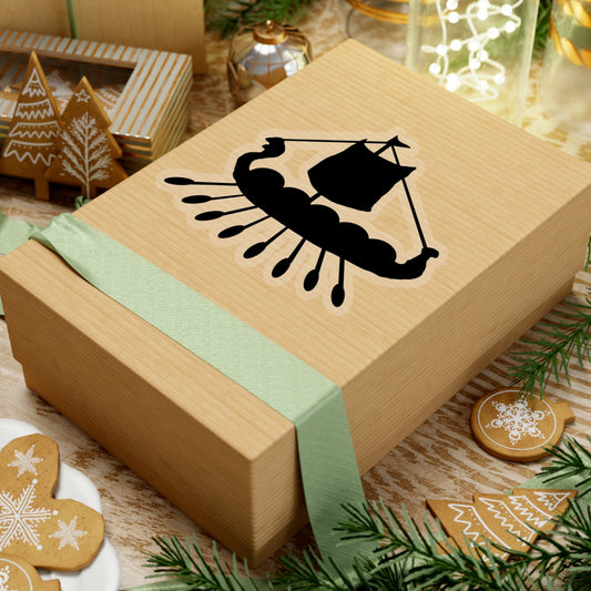 Viking Ship Kiss-Cut Stickers