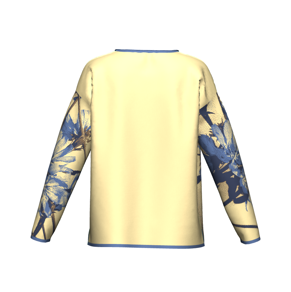 Blue Wildflowers Sweater