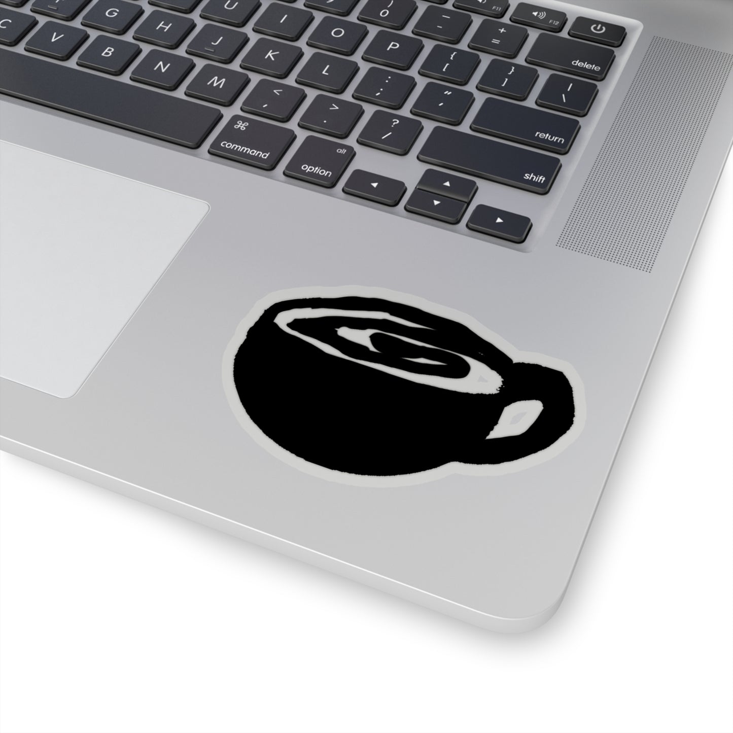 Coffee Swirl Kiss-Cut Stickers