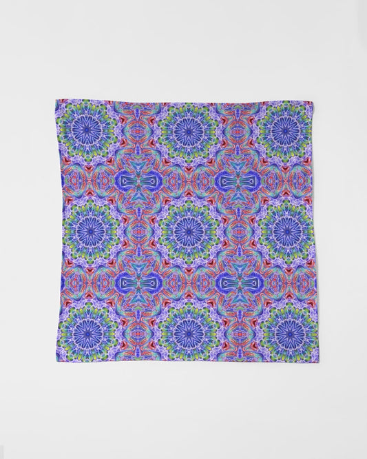 Blue Red Kaleidoscope Bandana Set