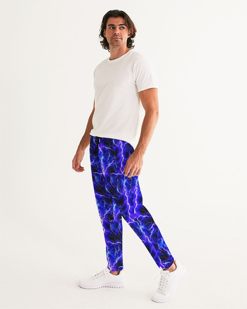 Blue Lightning Men's All-Over Print Joggers